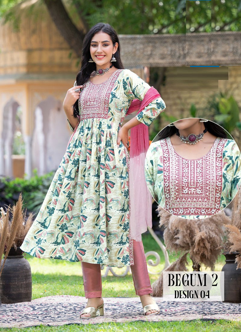 Kaya Begum 2 Nyra Cut Readymade Suits Catalog